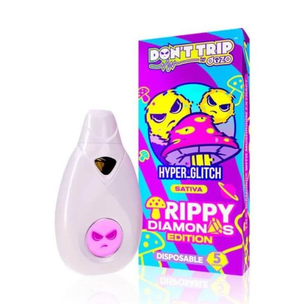 Dozo Don’t Trip Trippy Diamonds Edition Disposable available at Gorilla Vape Fort Worth, Texas.