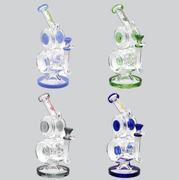 Lotus Glass Good Fortune Water Pipe available at Gorilla Vape Fort Worth, Texas.