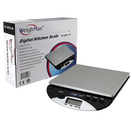 WEIGHMAX W-2820-1KG DIGITAL SCALE available at Gorilla Vape Fort Worth, Texas.