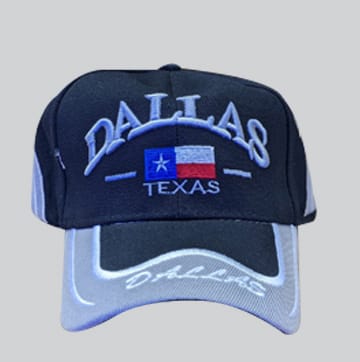 DALLAS Casual Denim Baseball Caps available at Gorilla Vape in Fort Worth, Texas.